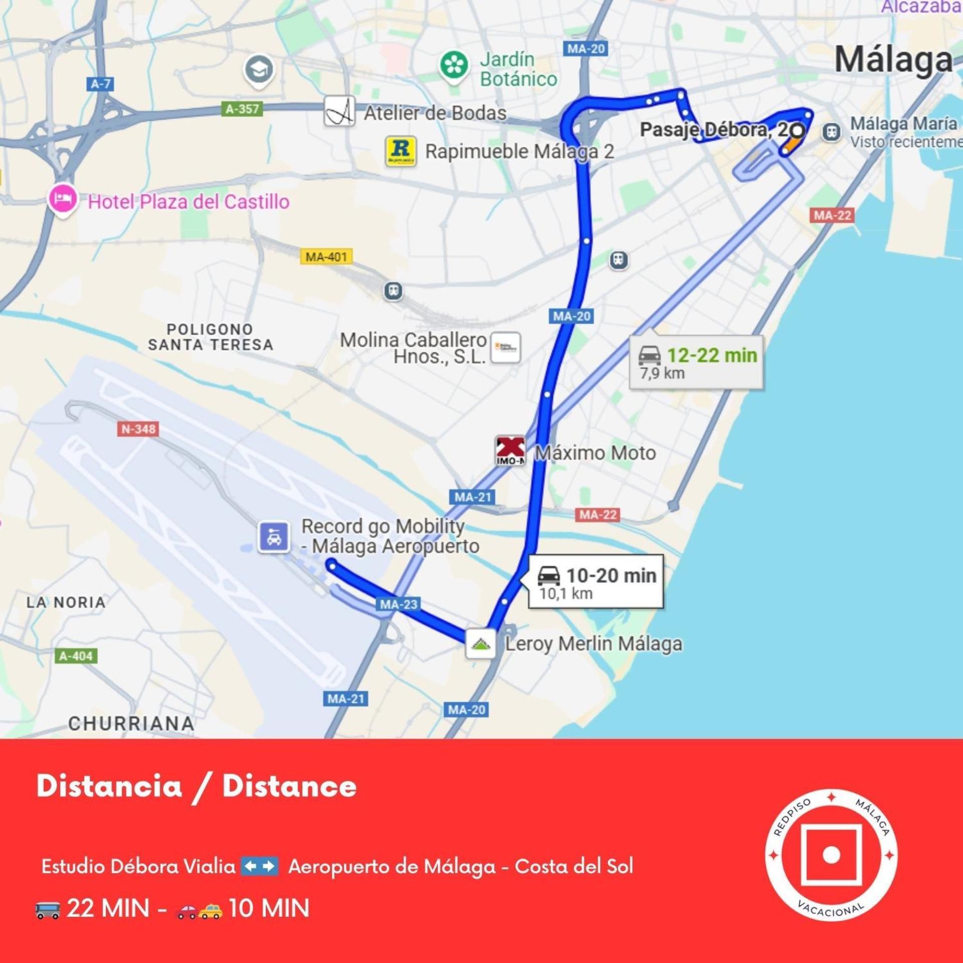 Apartamento Estudio Debora Vialia A Pasos De La Estacion Málaga