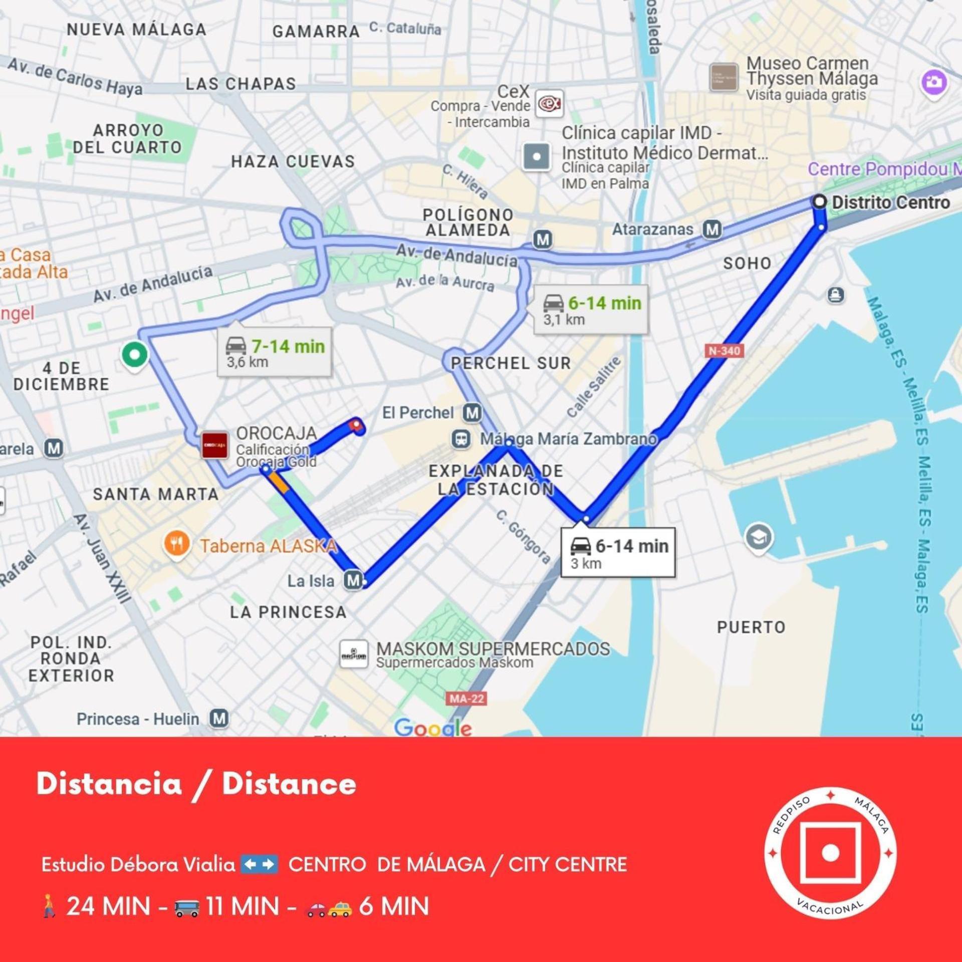 Estudio Debora Vialia A Pasos De La Estacion Appartement Málaga